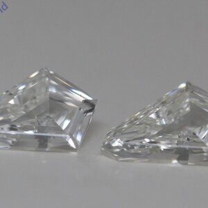 A Pair Of Kite Natural Mined Loose Diamonds (1.238 Ct I Vs2) C52000007